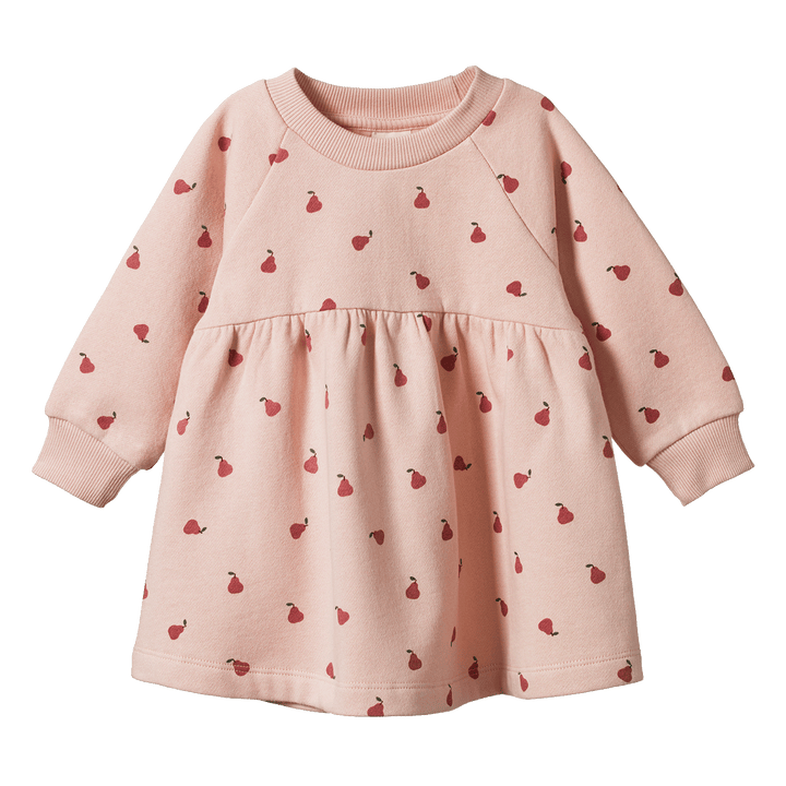 Nature Baby Inés Dress - Petite Pear Rose Dust Print