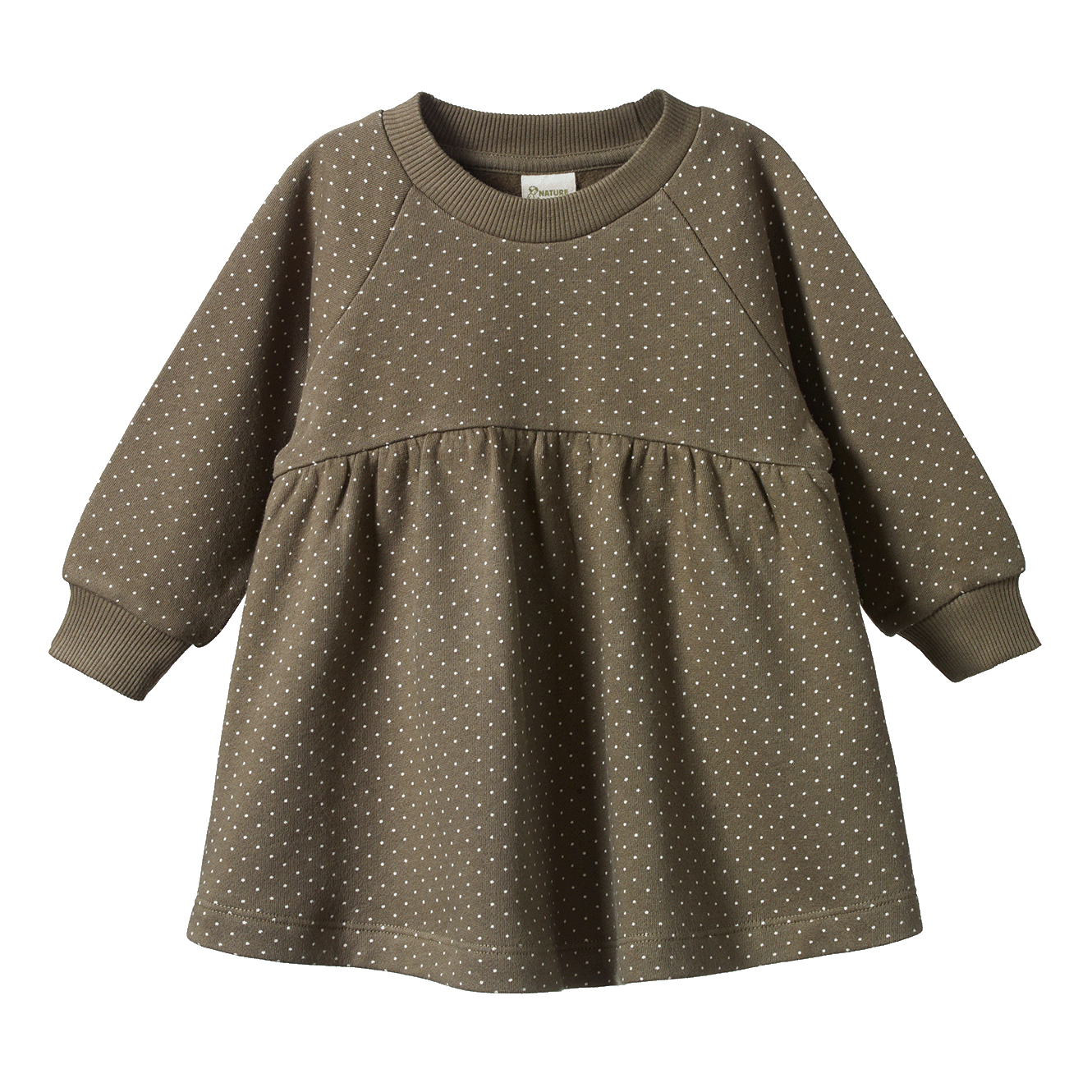 Nature Baby Inés Dress - Seed Mini Dot Print