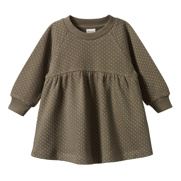 Nature Baby Inés Dress - Seed Mini Dot Print