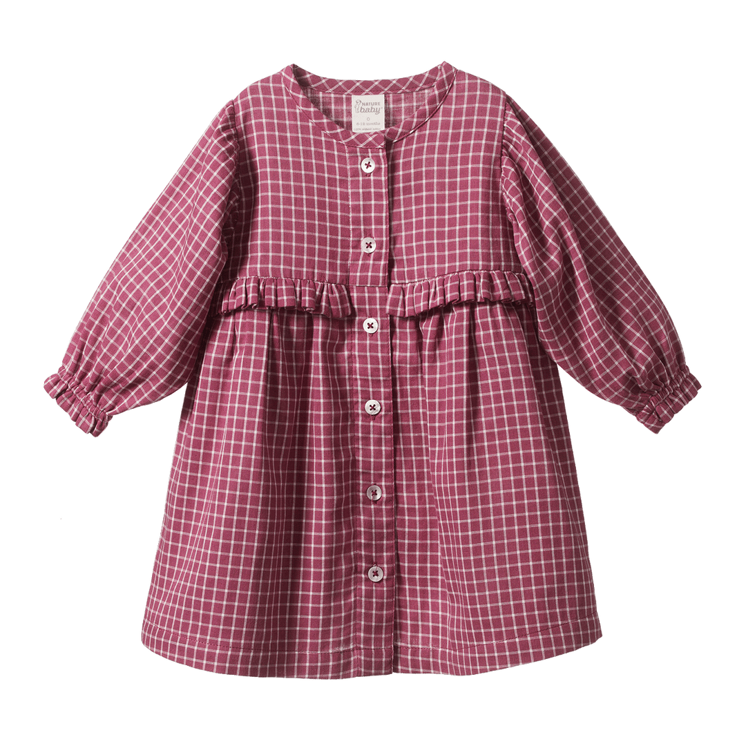 Baby check dress top