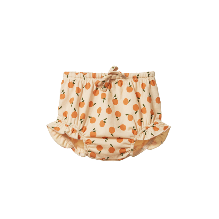 Nature Baby Petal Bloomers - Orange Blossom Print