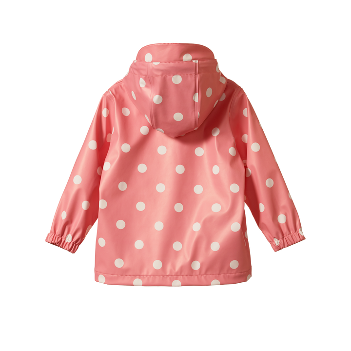 Nature Baby Raincoat - Rose Polka Dot Print