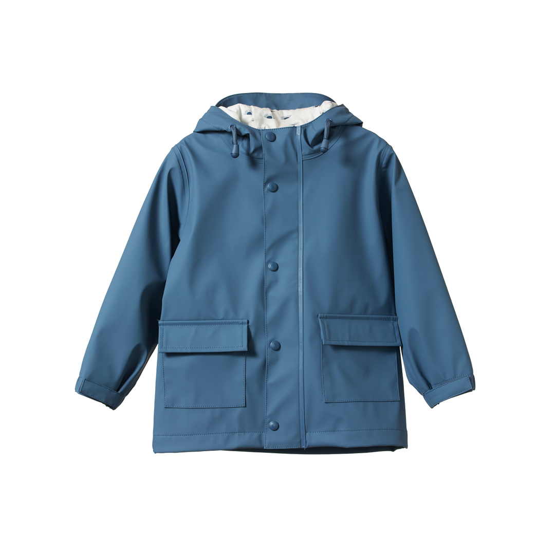 Baby blue rain jacket on sale