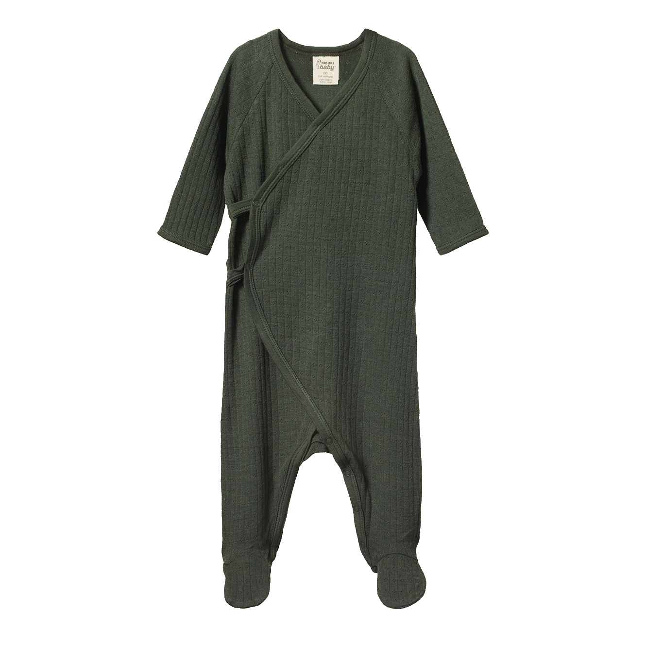 Nature Baby Kimono Stretch & Grow Pointelle -  Thyme