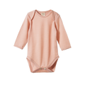 Nature Baby Merino Essential Long Sleeve Bodysuit - Rose Dust