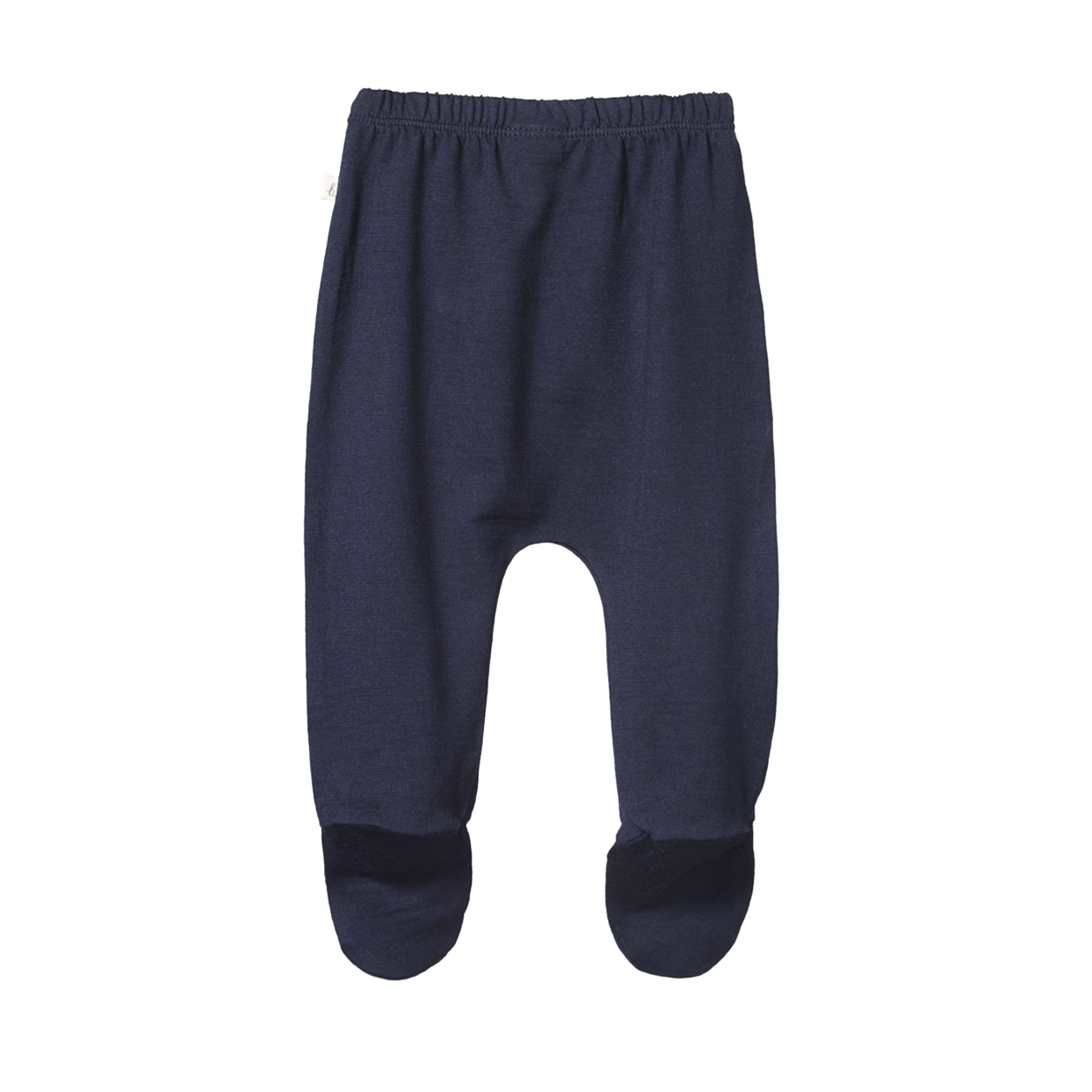Nature Baby Merino Essential Footed Rompers - Navy