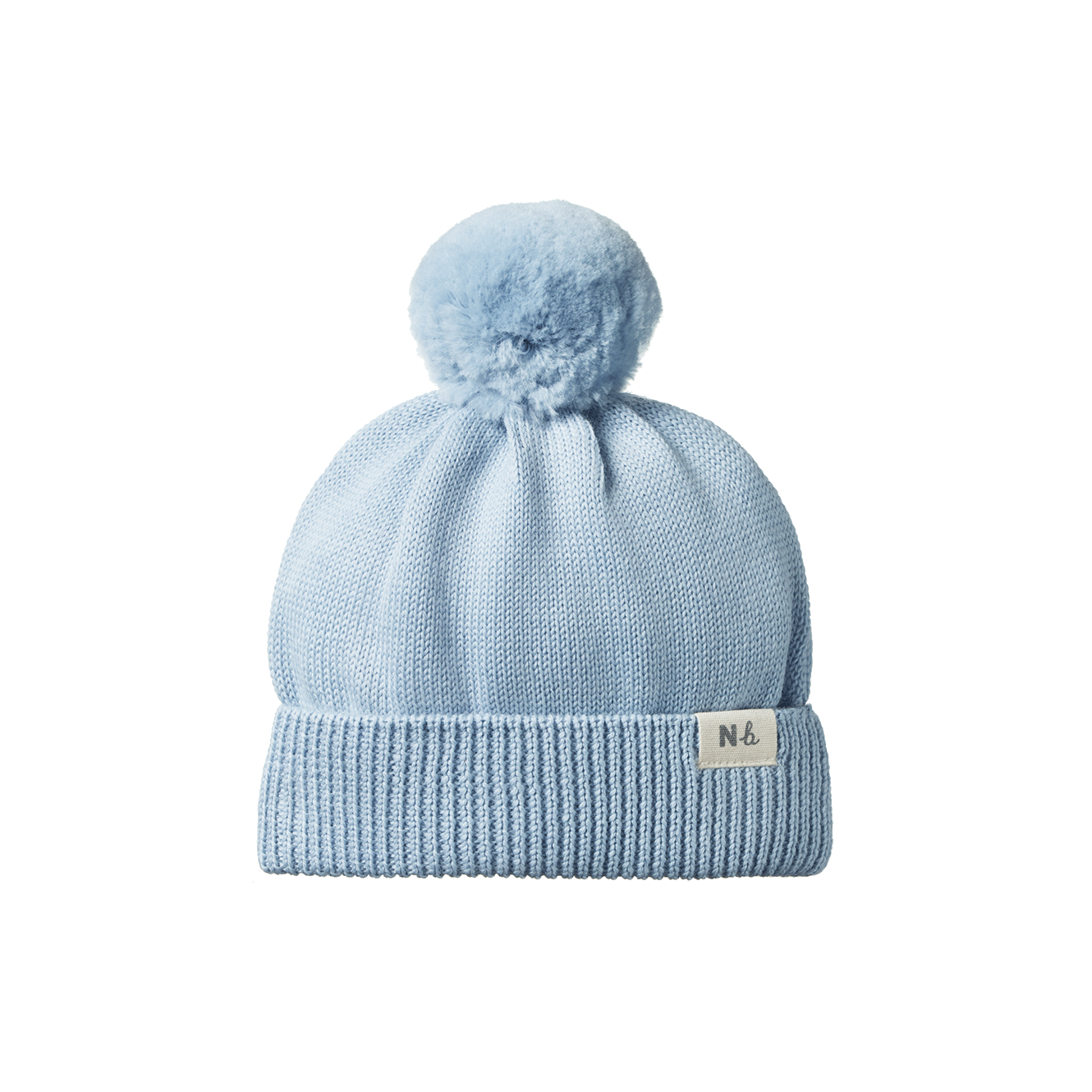 Nature Baby Alpine Pom Pom Beanie - Celestial Blue