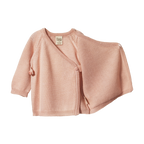 Nature Baby Merino Knit Kimono Jacket - Rose Dust