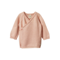 Nature Baby Merino Knit Kimono Jacket - Rose Dust