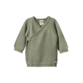 Nature Baby Merino Knit Kimono Jacket - Seedling