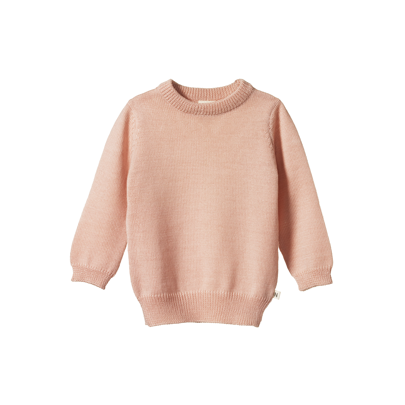 Nature Baby Merino Knit Pullover - Rose Dust