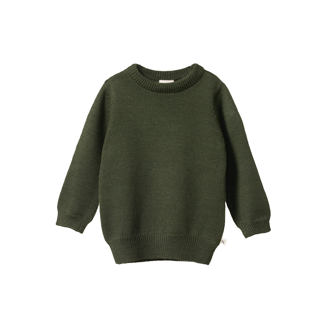 Nature Baby Merino Knit Pullover - Thyme
