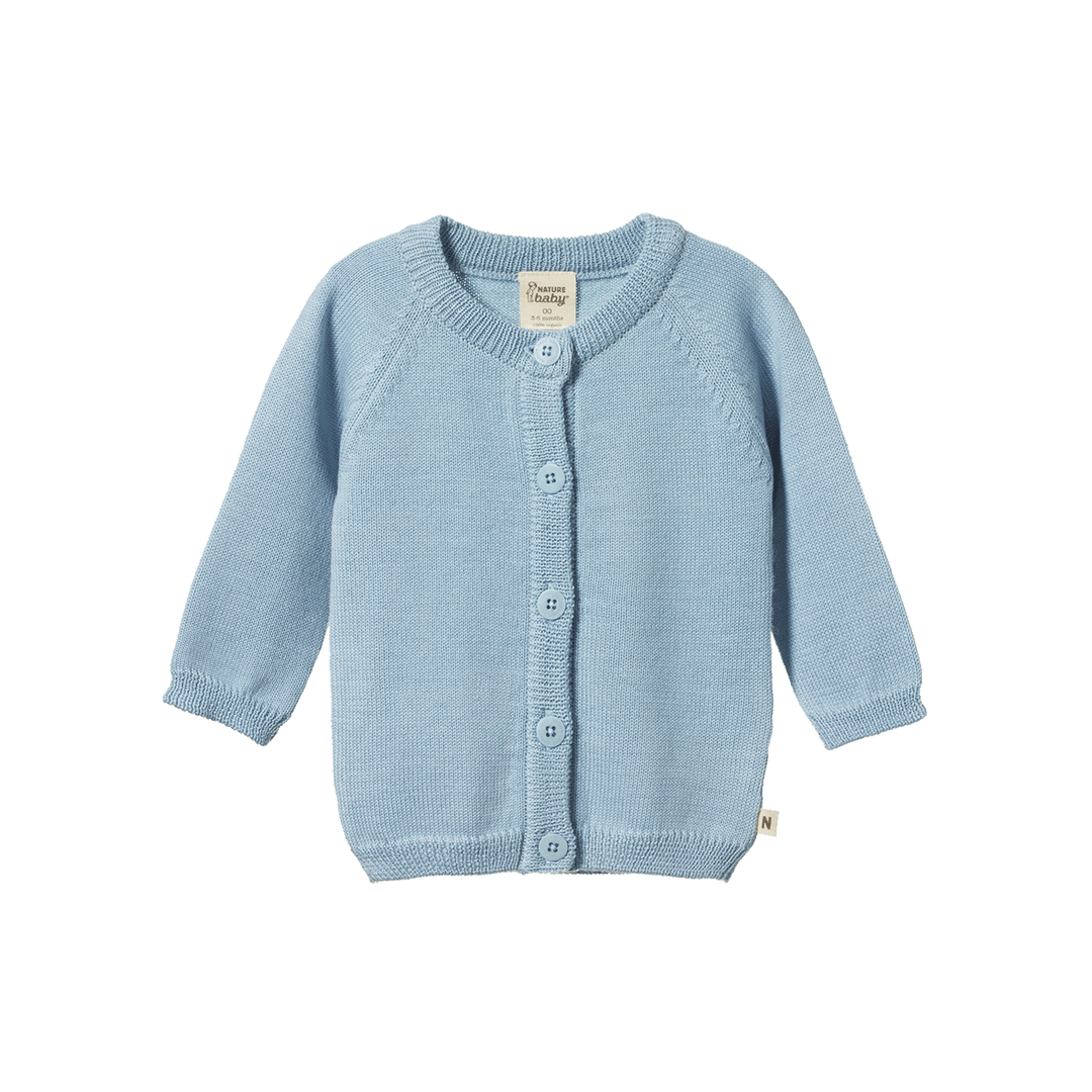 Nature Baby Merino Knit Cardigan - Celestial Blue