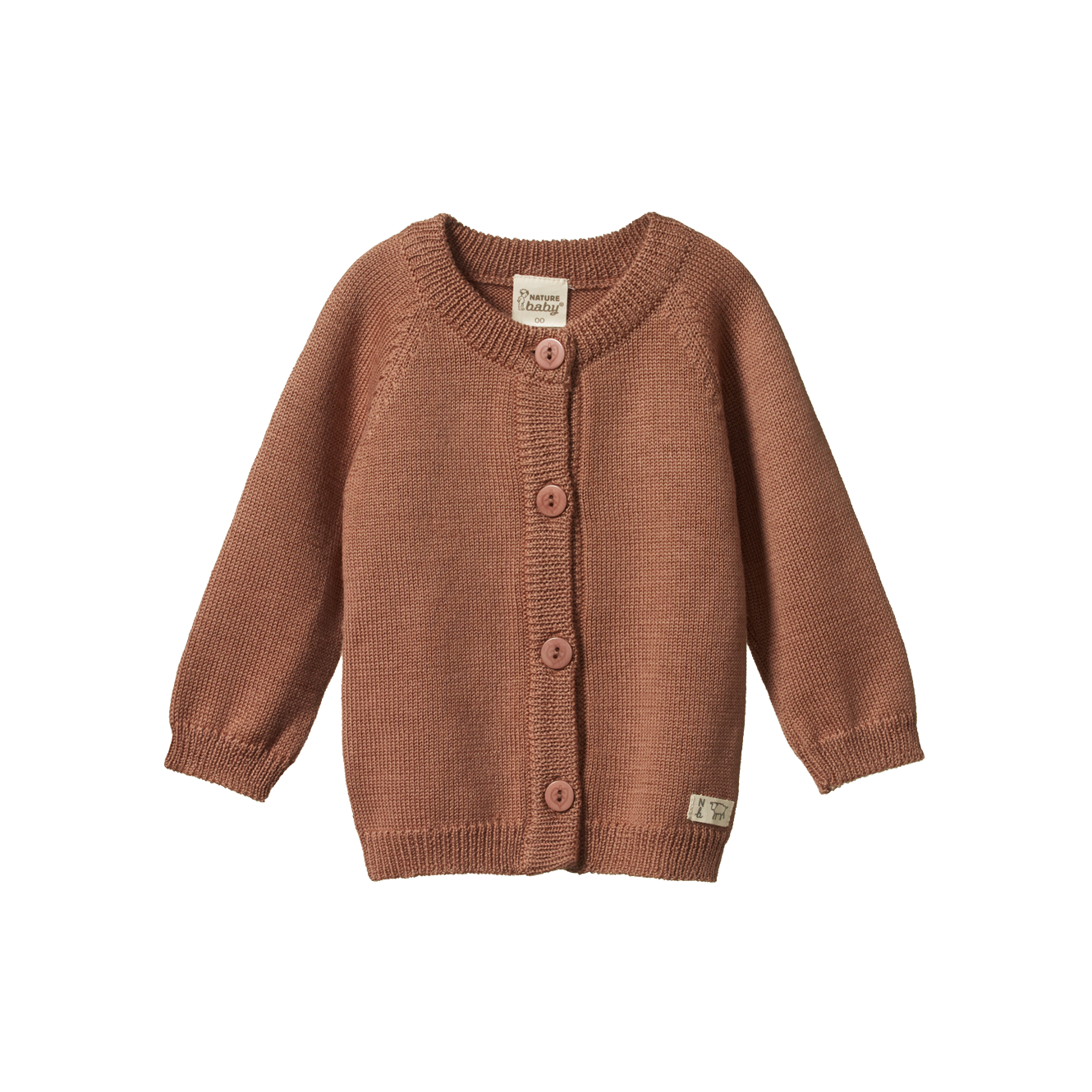 Nature Baby Merino Knit Cardigan - Hazelnut