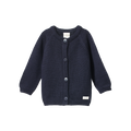 Merino Knit Cardigan - Navy