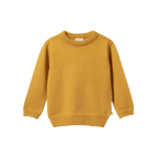 Merino Knit Pullover - Yellow Sun
