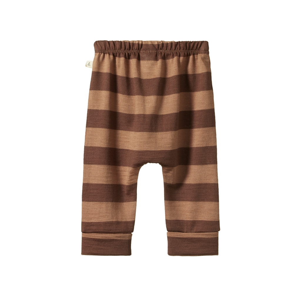 Nature Baby Merino Essentials Drawstring Pants - Bear Bold Stripe