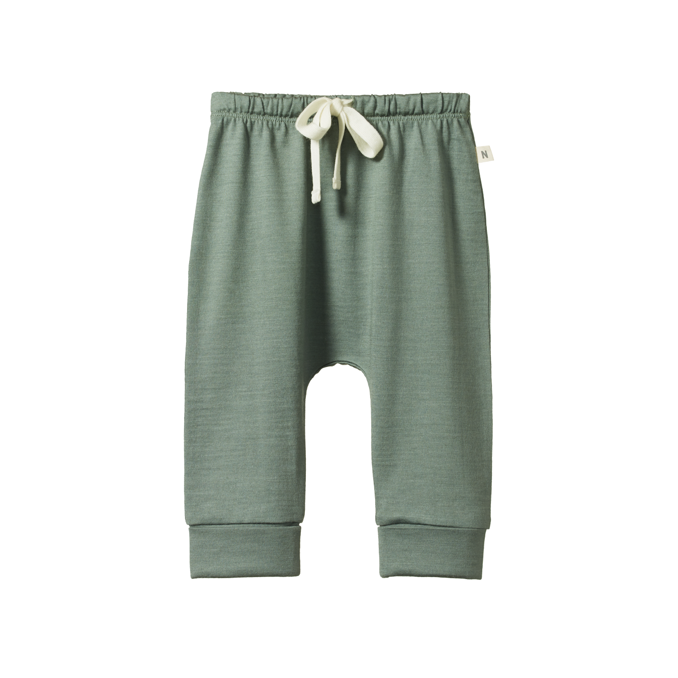 Nature Baby Merino Essentials Drawstring Pants - Nettle