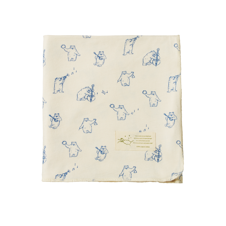 Nature Baby Wrap - Bluegrass Bears Print