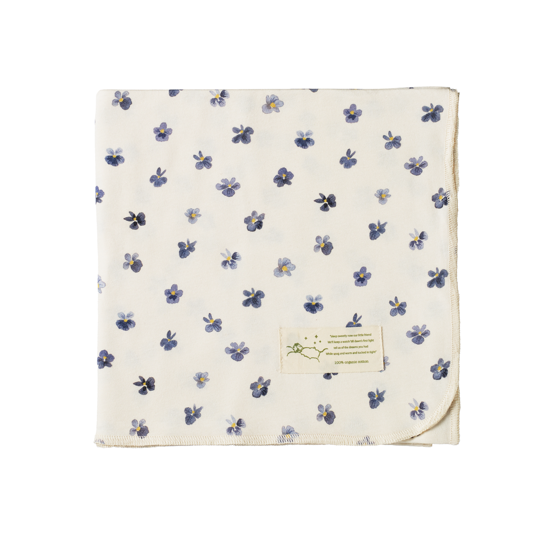 Nature Baby Wrap - Pressed Pansy Print