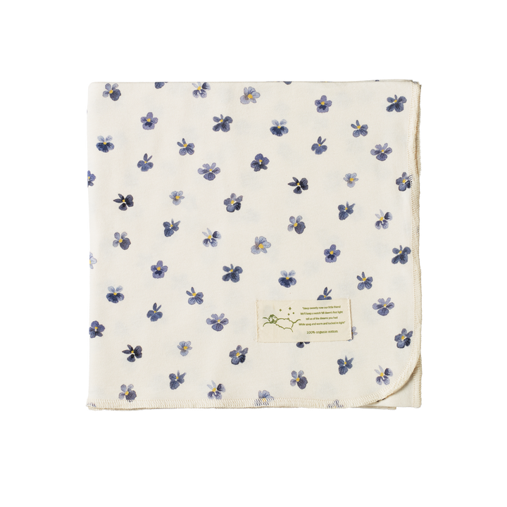 Nature Baby Wrap - Pressed Pansy Print