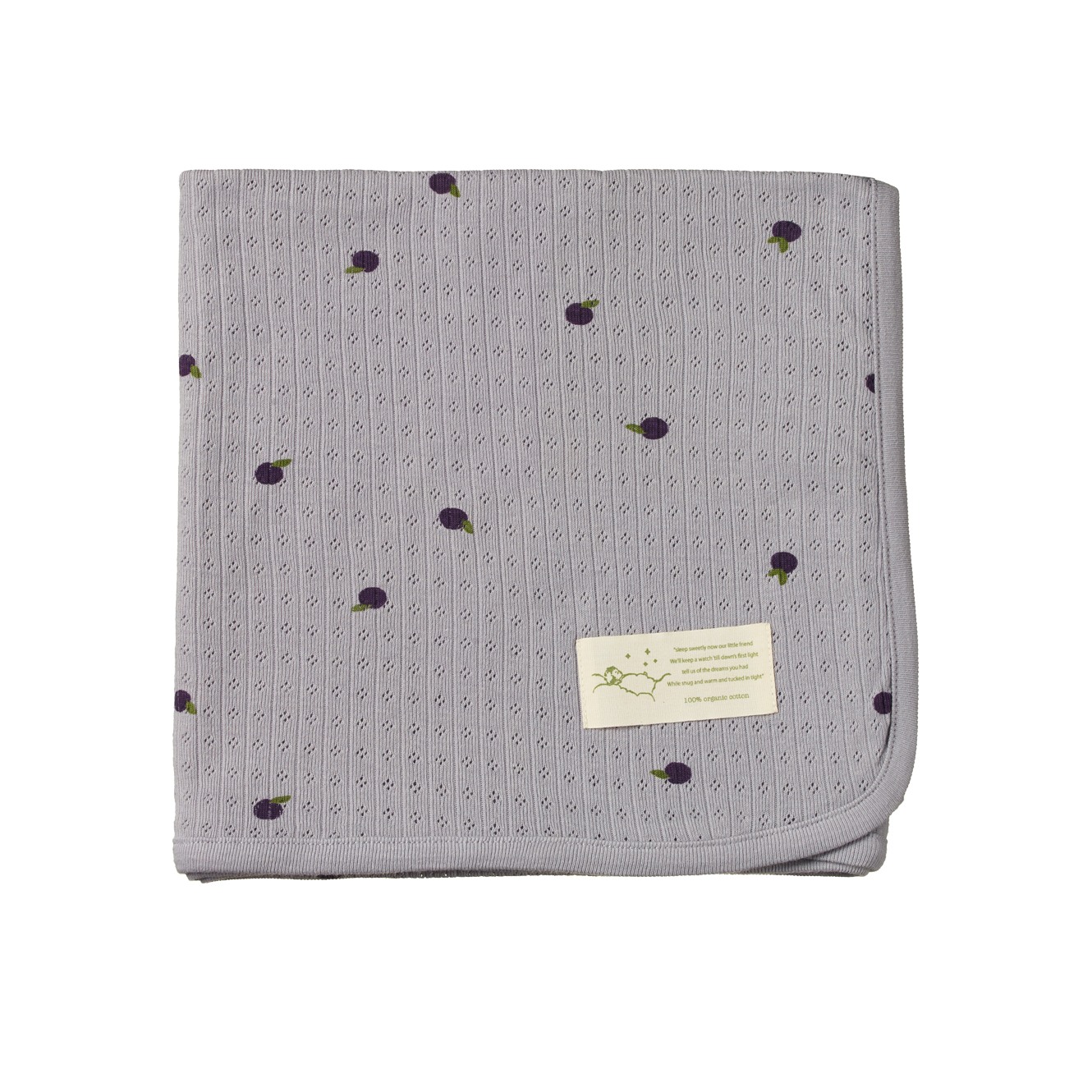 Nature Baby Wrap Pointelle - Petite Plum Print