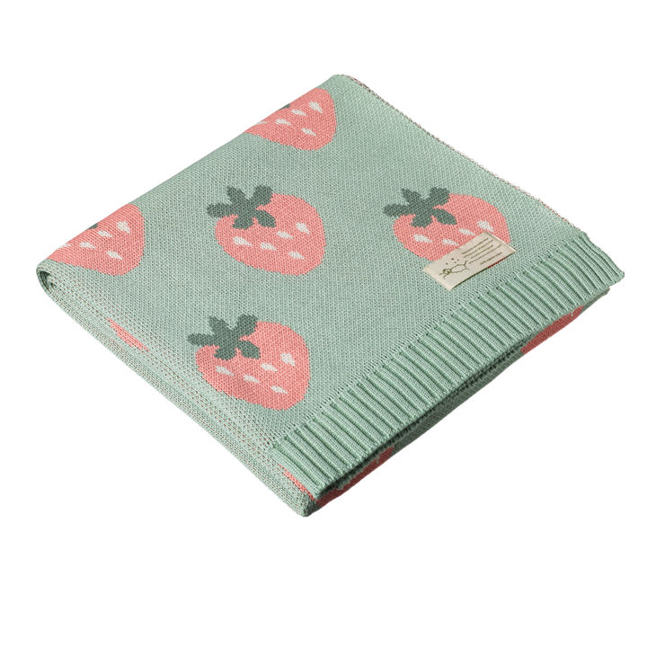 Nature Baby Dune Blanket - Strawberry Knit