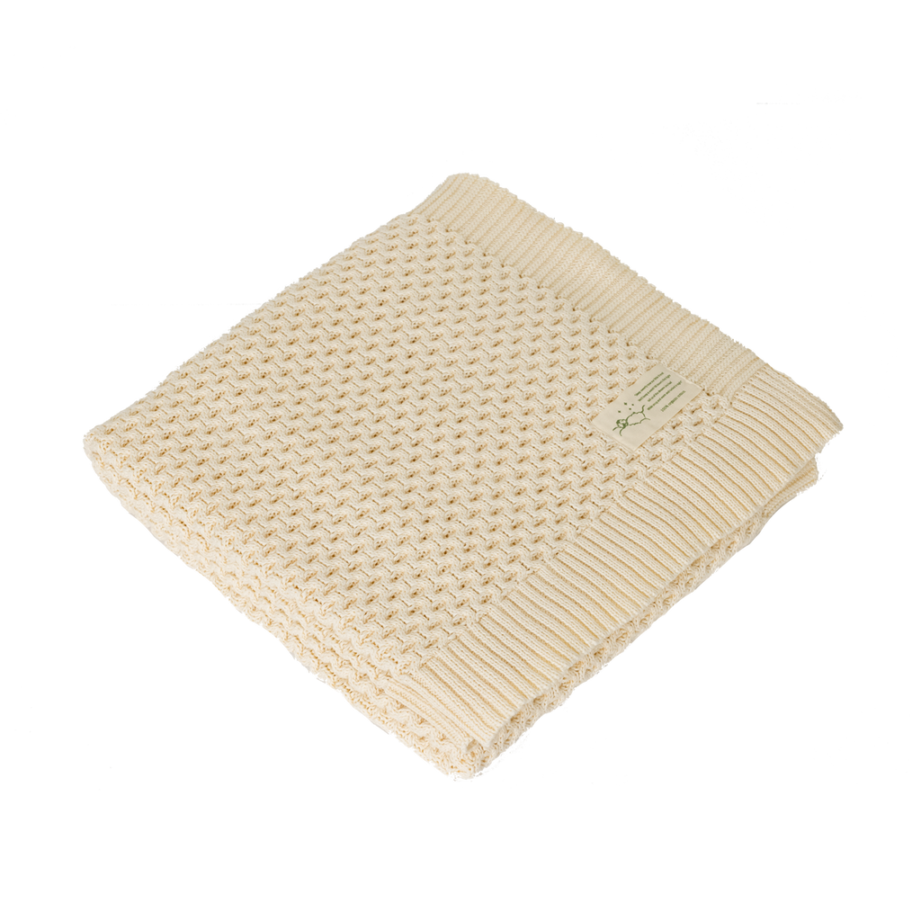 Nature Baby Cot Blanket - Honeycomb
