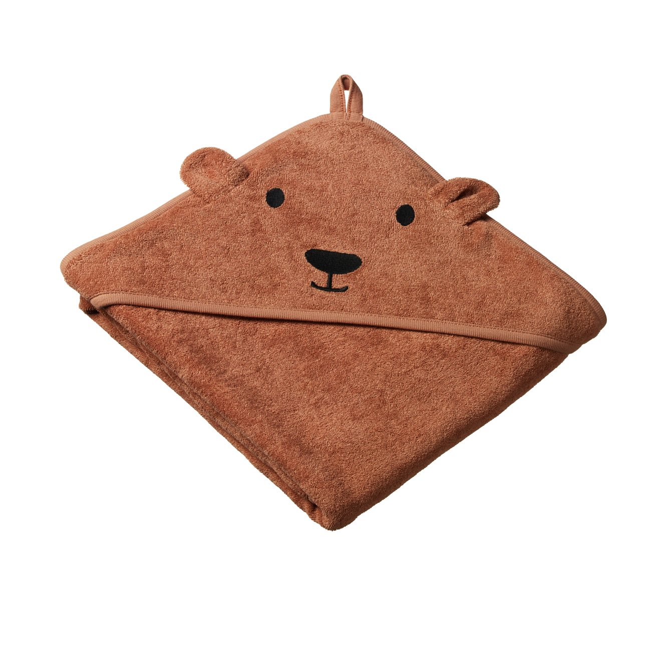 Nature Baby Bear Hooded Towel - Hazelnut