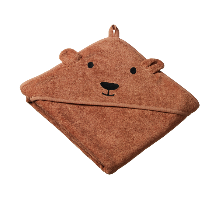 Nature Baby Bear Hooded Towel - Hazelnut