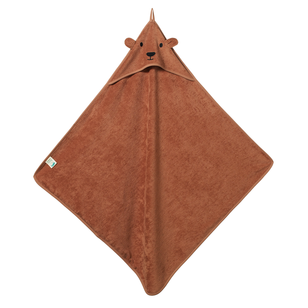 Nature Baby Bear Hooded Towel - Hazelnut