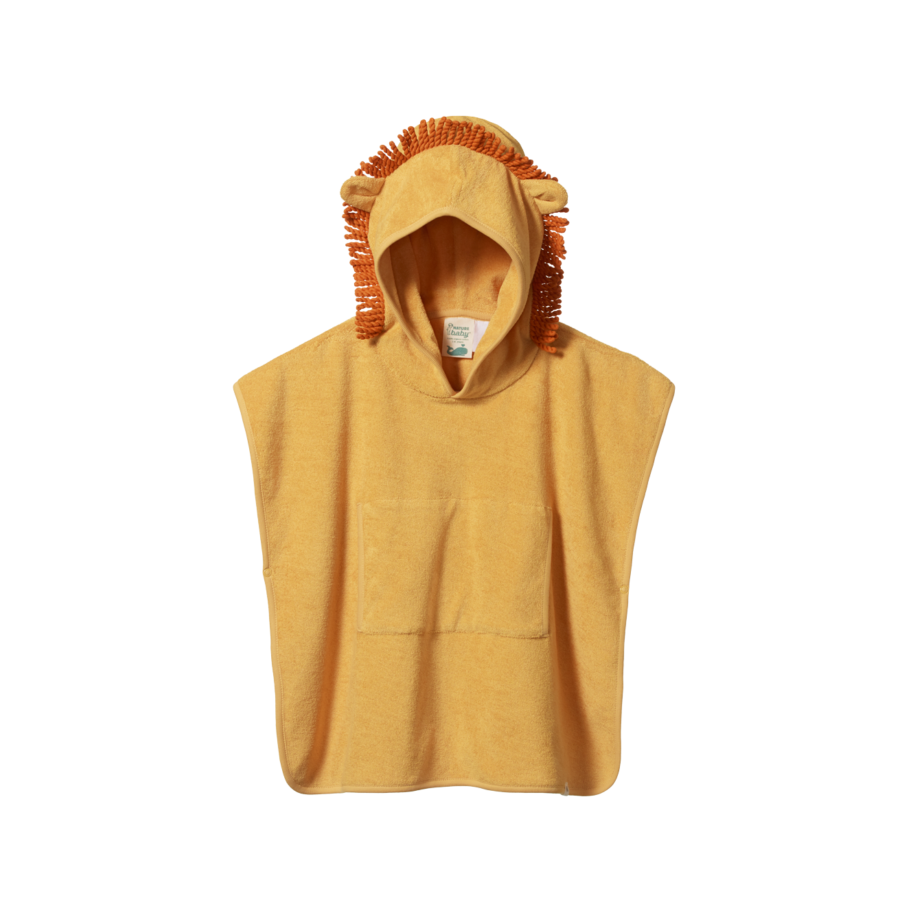 Nature Baby Lion Poncho Towel - Sunshine