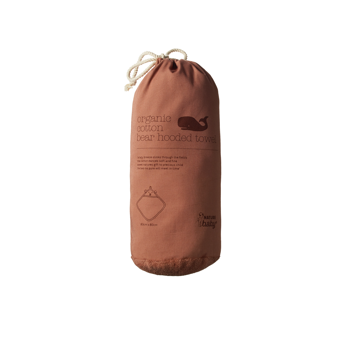 Nature Baby Bear Poncho Towel - Hazelnut