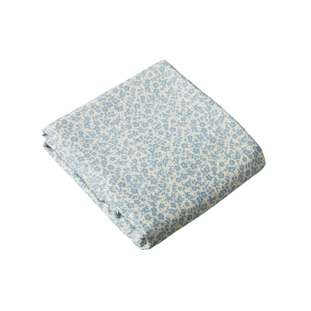 Nature Baby Muslin Wrap - Daisy Belle Blue Print