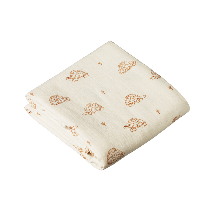 Nature Baby Muslin Wrap - Tortoise Print Muslin