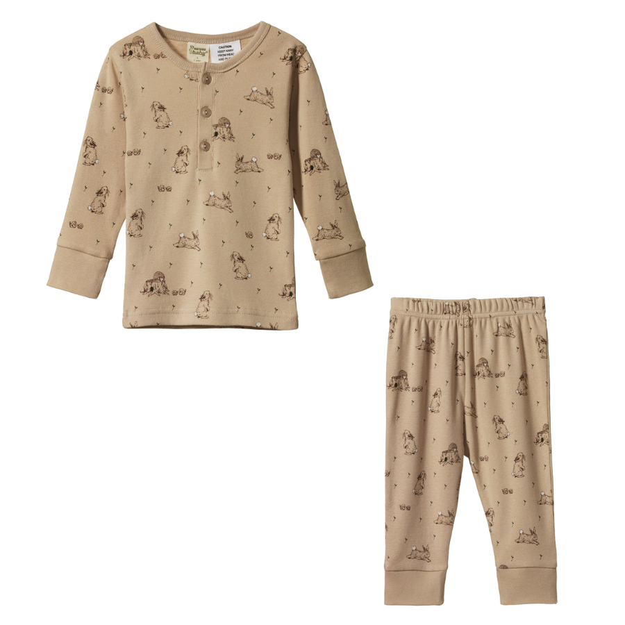 Nature Baby Long Sleeve Pyjamas 2pc - Forest Friends Print