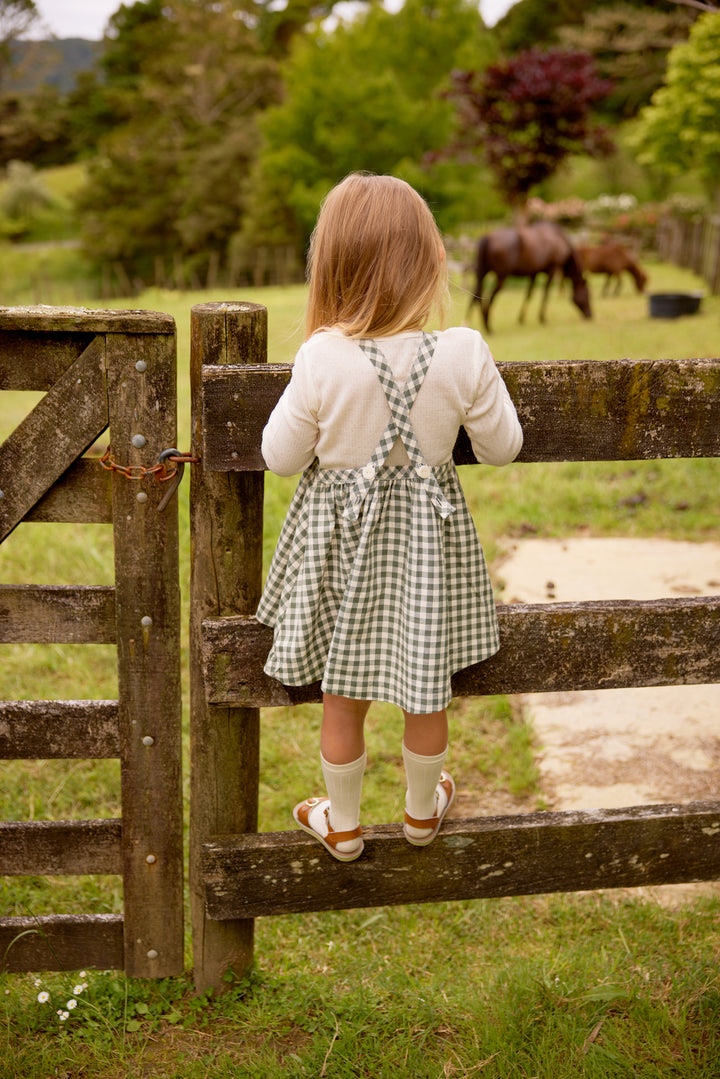 Nature Baby May Pinafore - Thyme Check