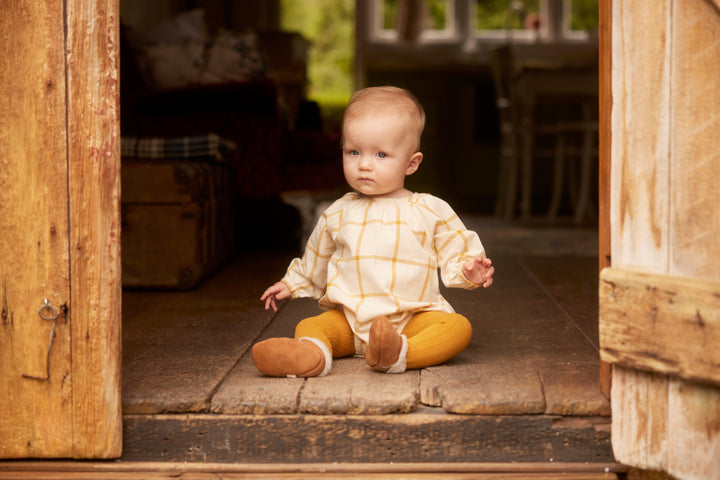 Nature Baby Meadow Bodysuit Gingham - Picnic Check
