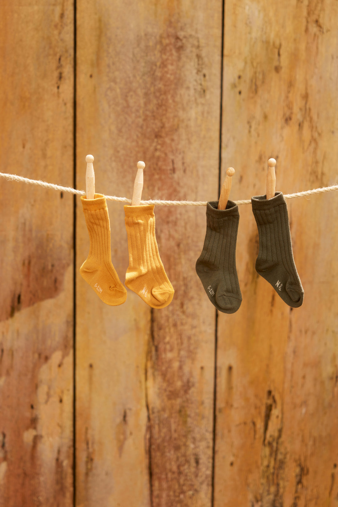 Nature Baby Organic Cotton Rib Socks - Thyme