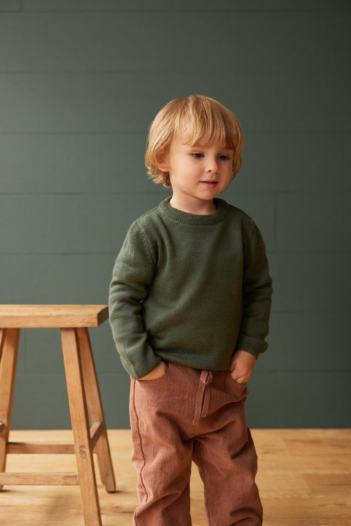 Nature Baby Merino Knit Pullover - Thyme