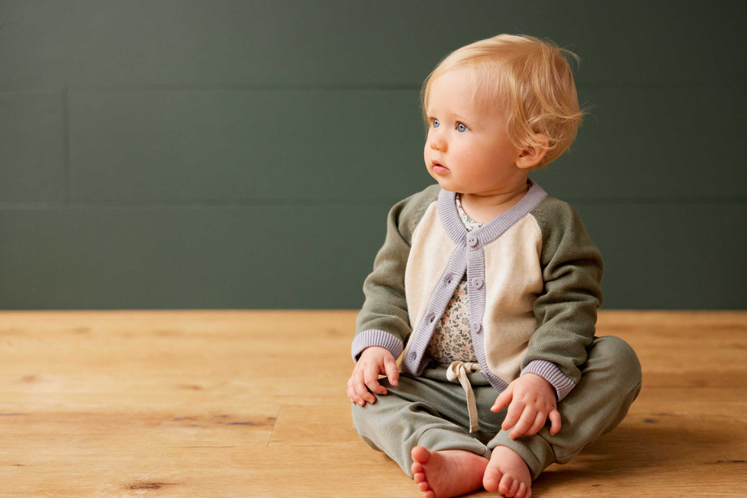 Nature Baby Piper Cardigan - Lilac Trio