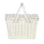 Rattan Piki Basket - White