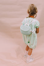 Mini Rattan Chari Bag - White