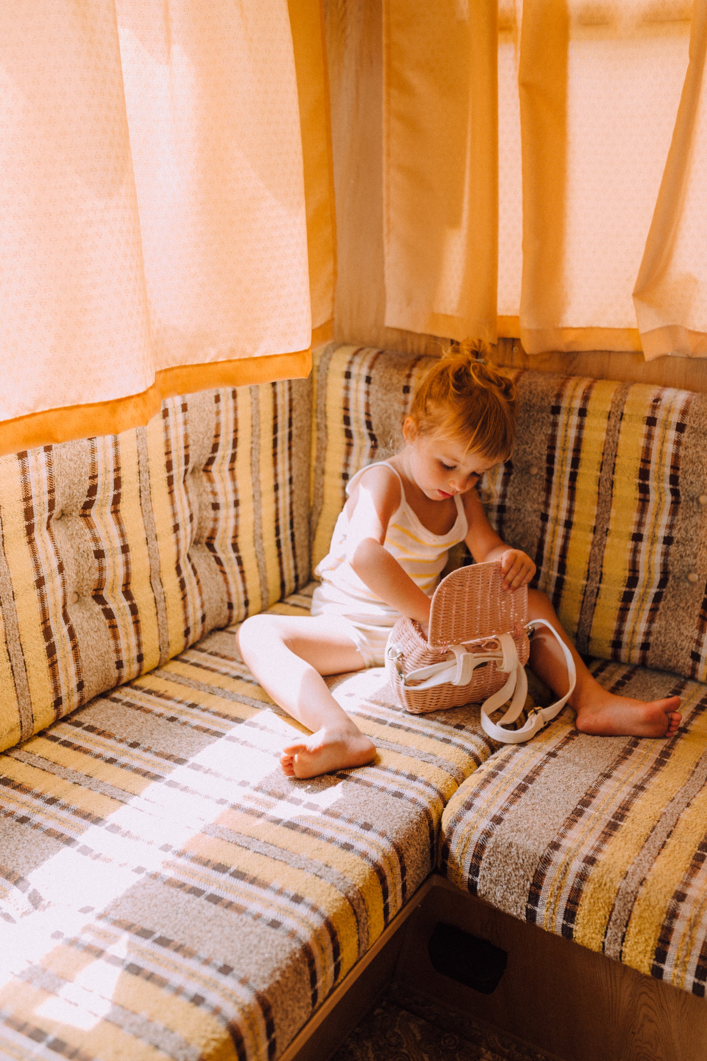 Mini Rattan Chari Bag - Rose