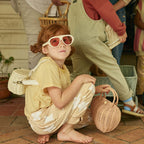 Mini Rattan Chari Bag - Chalk