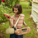 Mini Rattan Chari Bag - Chalk