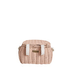 Mini Rattan Chari Bag - Rose