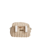 Mini Rattan Chari Bag - Straw