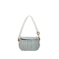 Mini Rattan Chari Bag - Vintage Blue