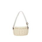 Mini Rattan Chari Bag - Chalk
